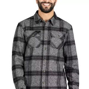 Colorado Clothing Men’s Plaid Flannel Shirt Black / Gray